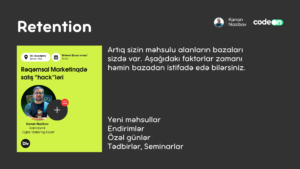 marketinq qıfı retention